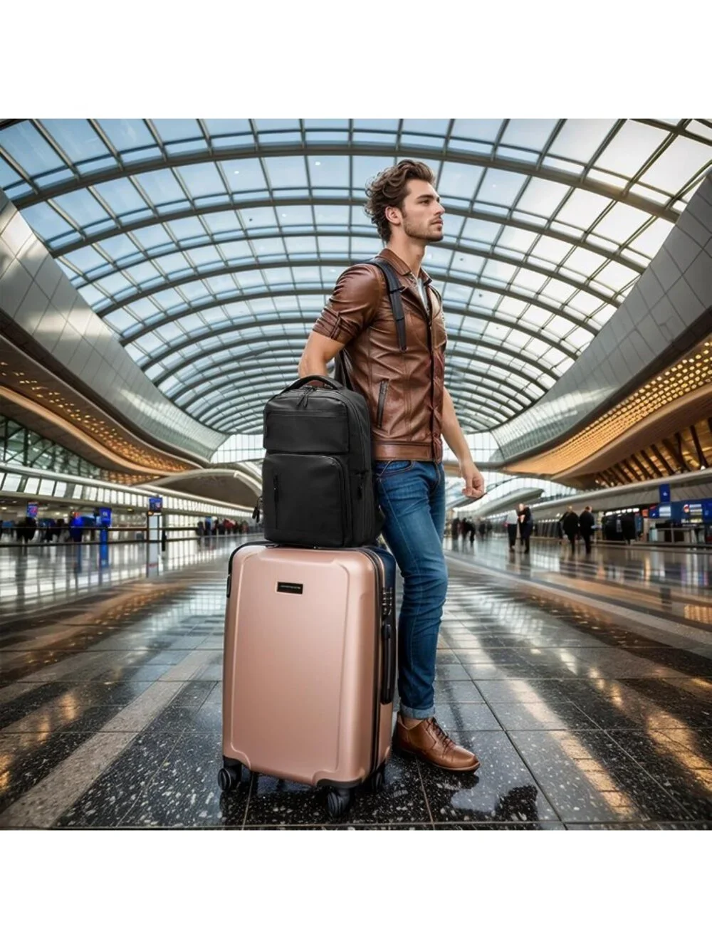 Waterproof Anti-Theft Laptop Backpack for Travel, 15.6